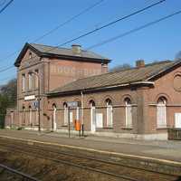 Boechout railway station building in Antwerp, Belgium