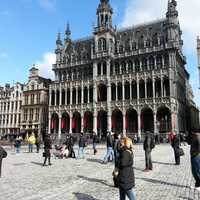 Brussels Courtyard in the City in Belgium