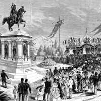 Inauguration of the statue of Charlemagne, 26 July 1868, Liege, Belgium