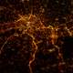 Liege, Belgium at Night taken from the ISS