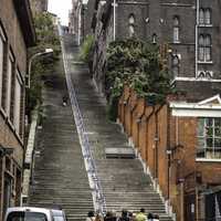  Treppe Montagne de Bueren in Liege, Belgium