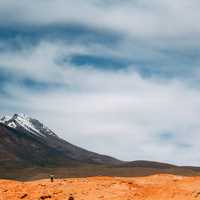 Red Volcanic and Mountain Landscape in Bolivia