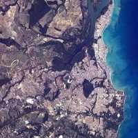João Pessoa, seen from the International Space Station in Brazil