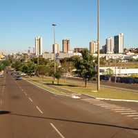 Road and Via Park in Campo Grande, Brazil