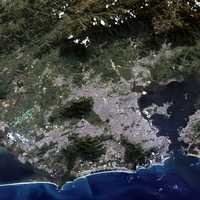Satellite Image of Rio De Janeiro in Brazil