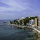 Seaside buildings and resorts and landscape at Salvador, Brazil