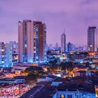 Night time Cityscape of Sao Paulo, Brazil