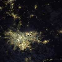 Satellite View of the Greater São Paulo at night