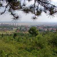 Panoramic View of Yambol, Bulgaria from Borovetz