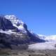 Athabasca Glacier Mount Andrómeda landscape in Alberta, Canada