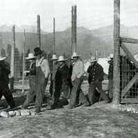 Castle Mountain internment camp, 1915 in Banff National Park, Alberta, Canada