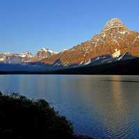 Mountain and Lake landscape scenic in Banff National Park, Alberta, Canada