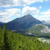 Scenic Landscape of the Canadian Rockies in Banff National Park, Alberta, Canada