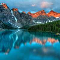 Very majestic and beautiful landscape with mountains in Banff National Park, Alberta, Canada