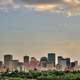 Dusk View of East Downtown in Edmonton