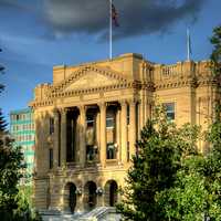 West face of the Alberta Legislature Building in Edmonton