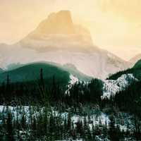 Beautiful Mountains in Jasper National Park, Alberta, Canada