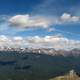 Panoramic View of the mountains and landscape in Jasper National Park, Alberta, Canada