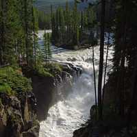 Sunwapta Falls in Jasper National Park, Alberta, Canada