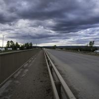 Road under the clouds 