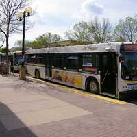 Downtown Lethbridge transit terminal in Alberta