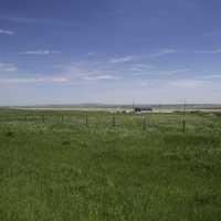 Grassland, Farm, and skies landscape in Alberta