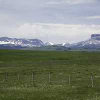 Looking into the Mountains landscape in Alberta, Canada