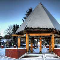 Mirror Lake Park in Camrose in Alberta