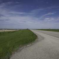 Road near the Montana Border in Alberta