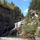 Cameron Falls scenic landscape in Waterton Lakes National Park