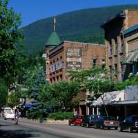 Historic Baker Street in Nelson, British Columbia, Canada