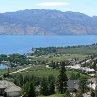 Landscape of Mount Boucherie, West Kelowna, British Columbia, Canada