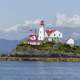 Lighthouse on a Peninsula in British Columbia, Canada