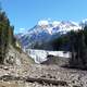 Waterfalls with Mountains in the Back in British Columbia, Canada