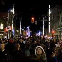 Granville Entertainment District in Vancouver, British Columbia, Canada