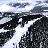 Whistler Skiing runs in British Columbia