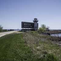 Hecla Provincial Park Sign