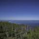 View of Lake Winnipeg and forest from observation tower