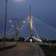 Lighted Bridge at Night in Winnipeg