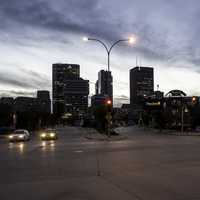 Skyline of Winnipeg at Night