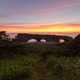 Arches by the seaside at dusk at Gros Morne National Park