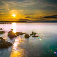 Sunrise off the coast of Newfoundland