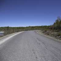 Curved Road on the Ingraham Trail, Northwest Territories