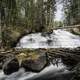 Front side of the smaller side of Cameron Falls on the Ingraham Trail