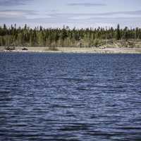 Ingraham Trail on the other side of the lake