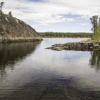 Landscape of the Cameron River on the Ingraham Trail, Northwest Territories