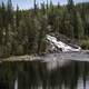 Looking at Cameron Falls from a distance on the Ingraham Trail