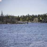 Man Fihsing on the Peninsula on the Ingraham Trail