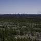 Skyline of Yellowknife in the Distance from the top of the rock outcropping