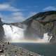 Virginia Falls scenic landscape in Nahanni National Park